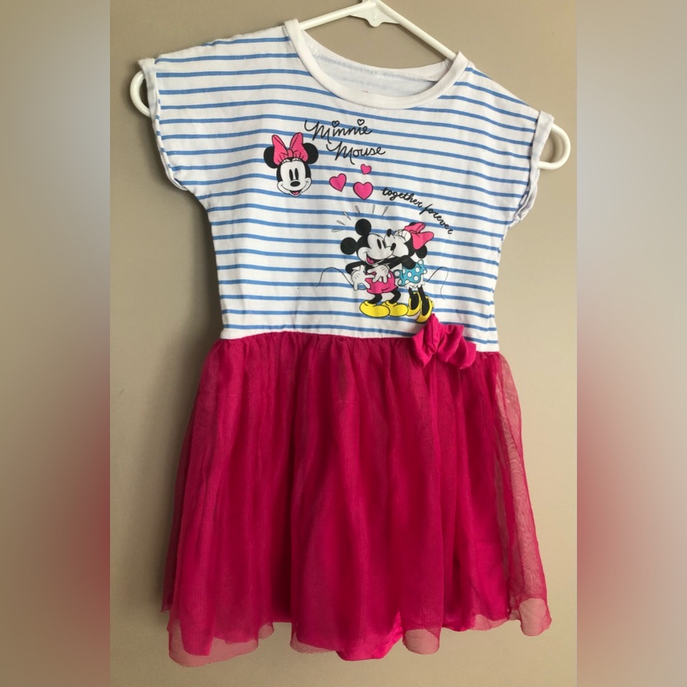 DISNEY Junior Mickey Minnie Mouse Dress  Size 5
